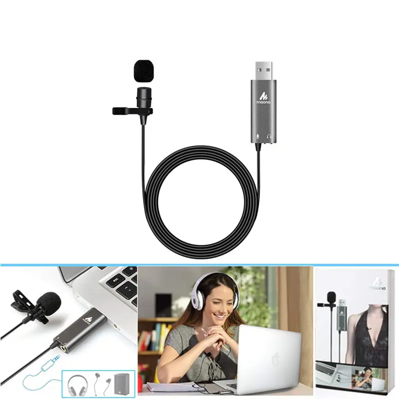 Usb Condenser Lavalier Microphone