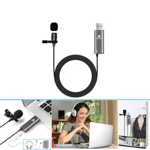 Usb Condenser Lavalier Microphone