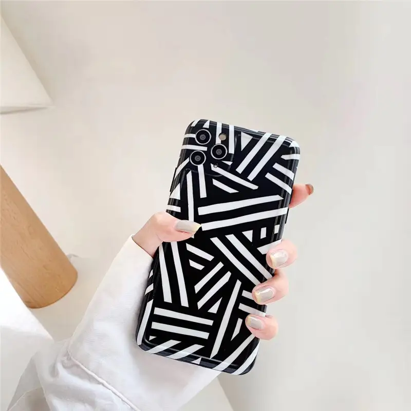 Personalized striped silicone case