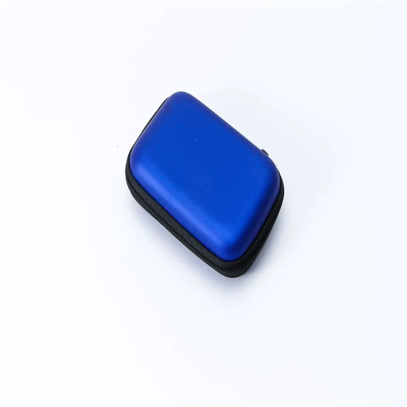 Data cable bluetooth headset storage box - Sapphire