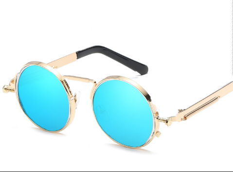 Golden frame ice blue