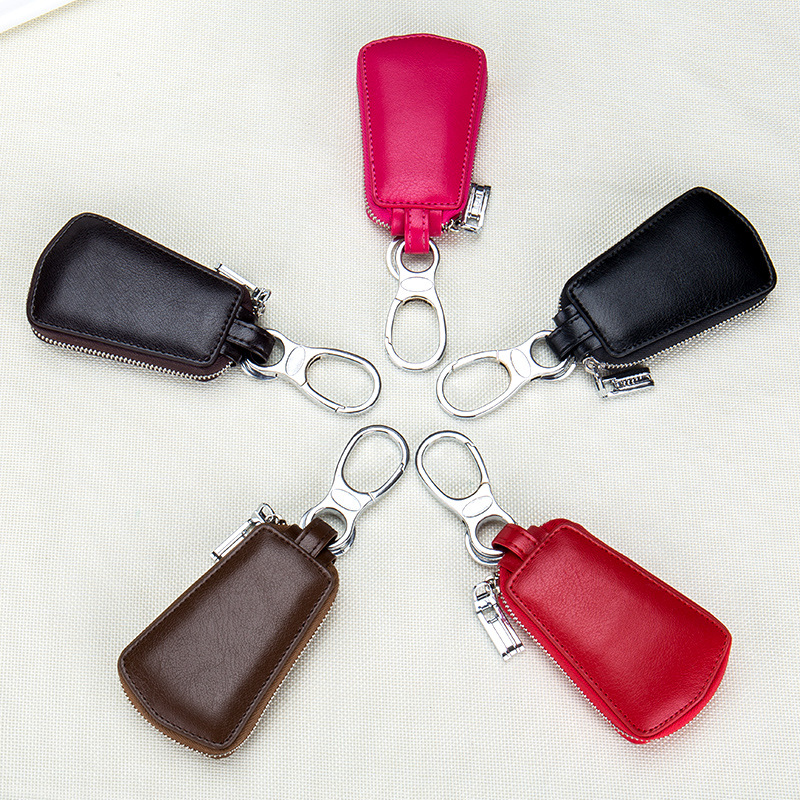 Leather car key case with zipper waistband — foto 2