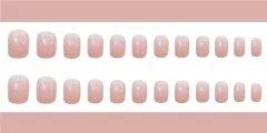 Jelly powder false nails - Pink - View 1