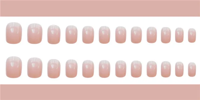 Jelly powder false nails Pink - Shop at LoveMi