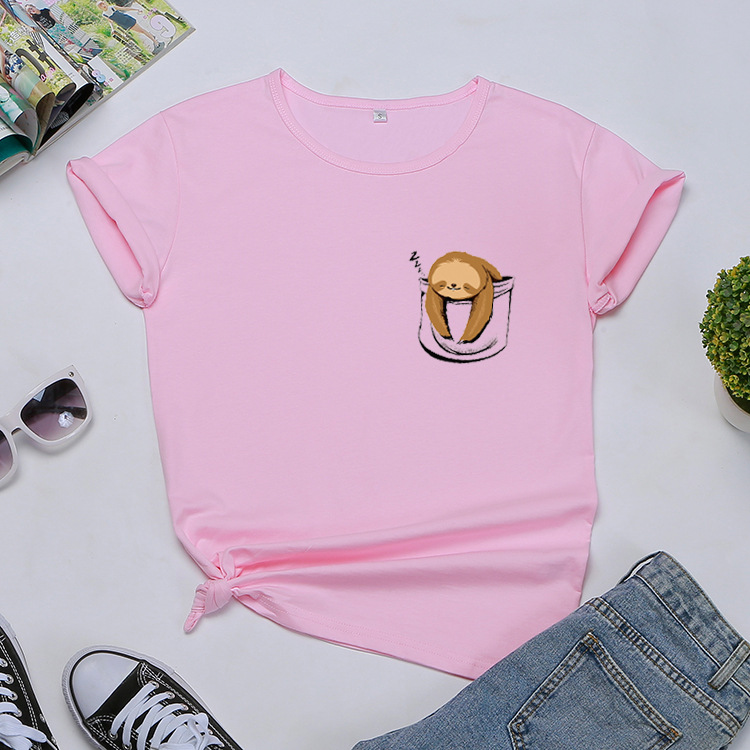 Title 4, Sloth pocket print T-shirt