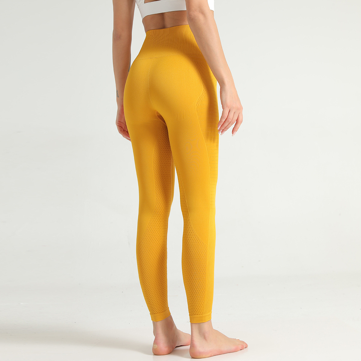 European and American peach hip fitness pants women