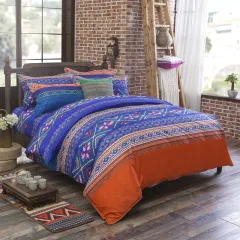 Three-piece Set Of Ethnic Printing On Polyester Bed - I1.8M - View 1