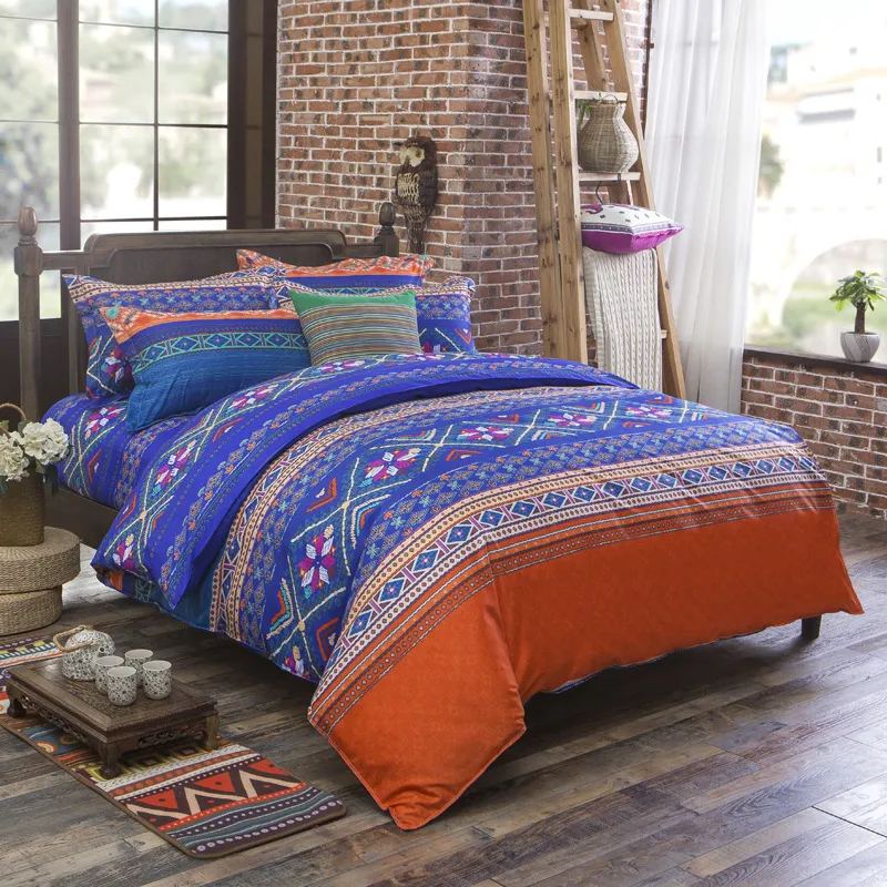 Three-piece Set Of Ethnic Printing On Polyester Bed - I1.8M