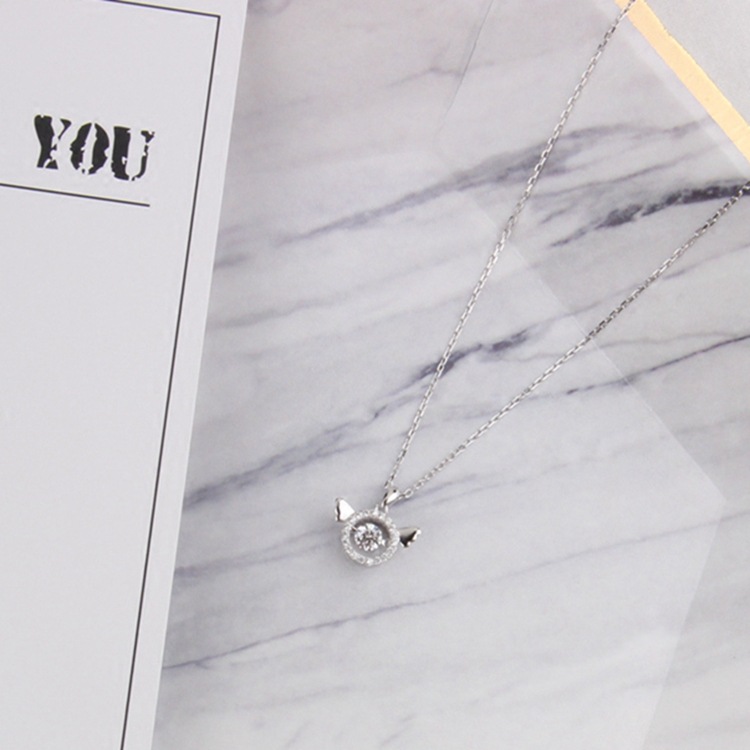 925 silver simple all-match necklace — foto 4