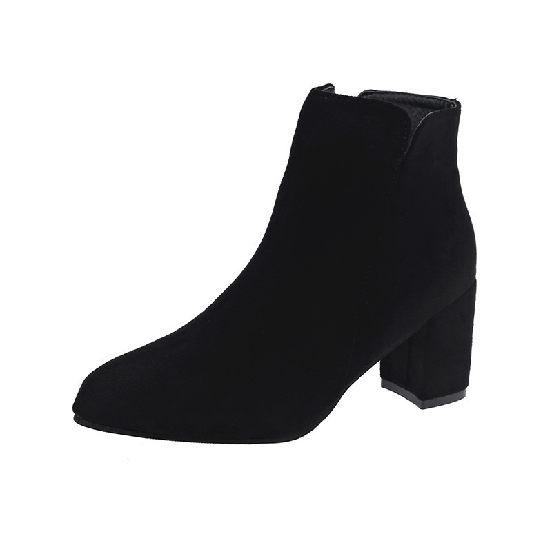 Women's Frosted High Heel Boots Black - Shop at LoveMi