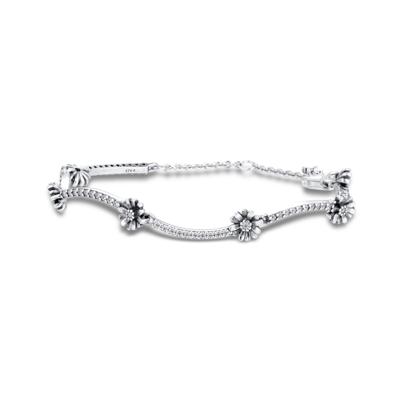 Zircon small daisy bracelet
