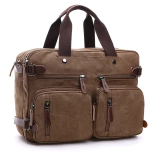 Casual canvas bag - Coffee