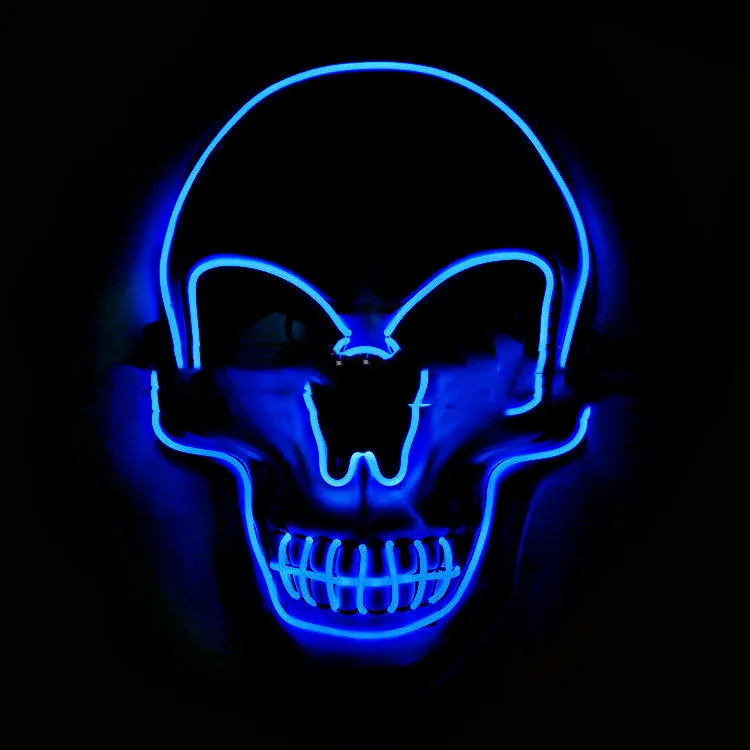 Skull LED Glowing Halloween Mask – image 4
