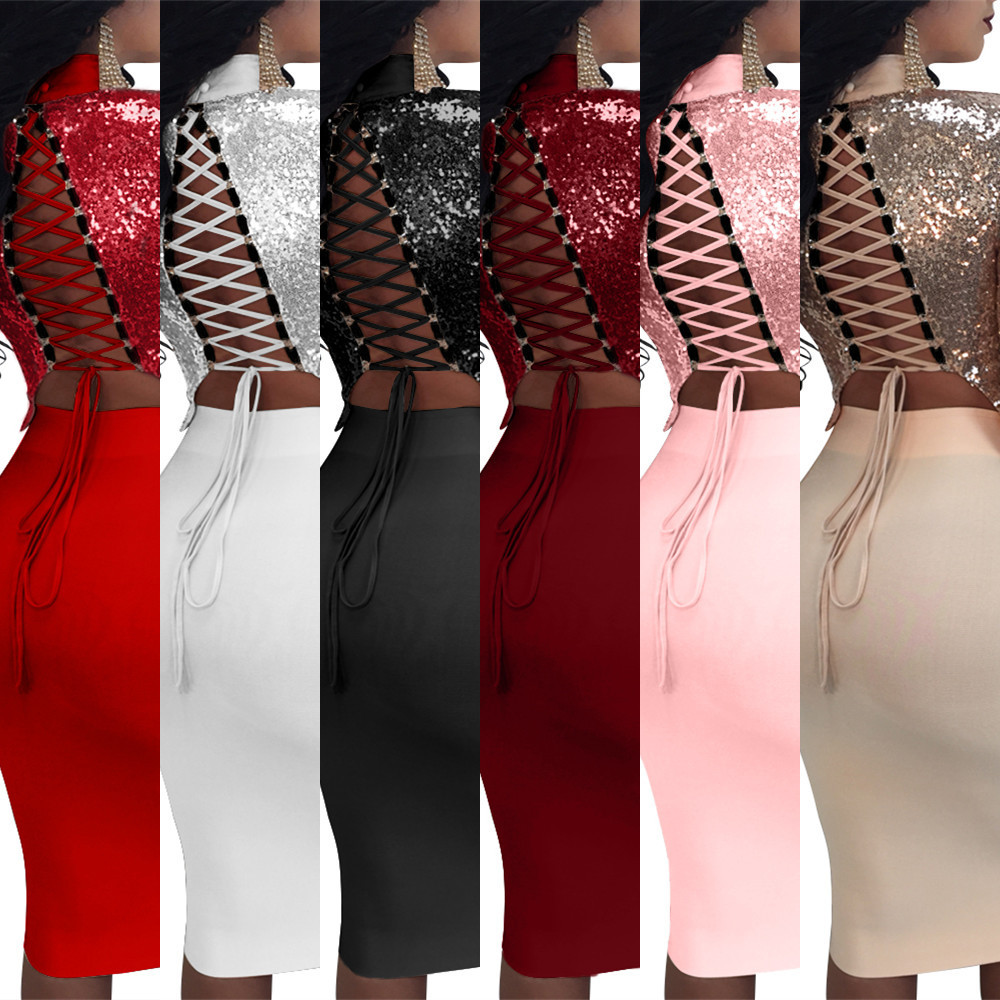 Nightclub long sleeve dress