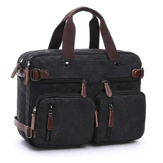 Casual canvas bag - Black