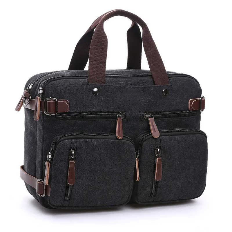 Casual canvas bag - Black