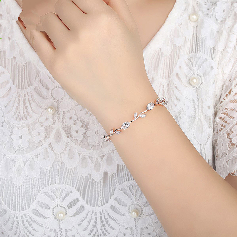 Plated crystal ladies bracelet — foto 7