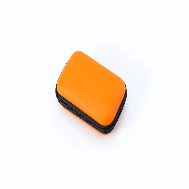 Data cable bluetooth headset storage box - Orange