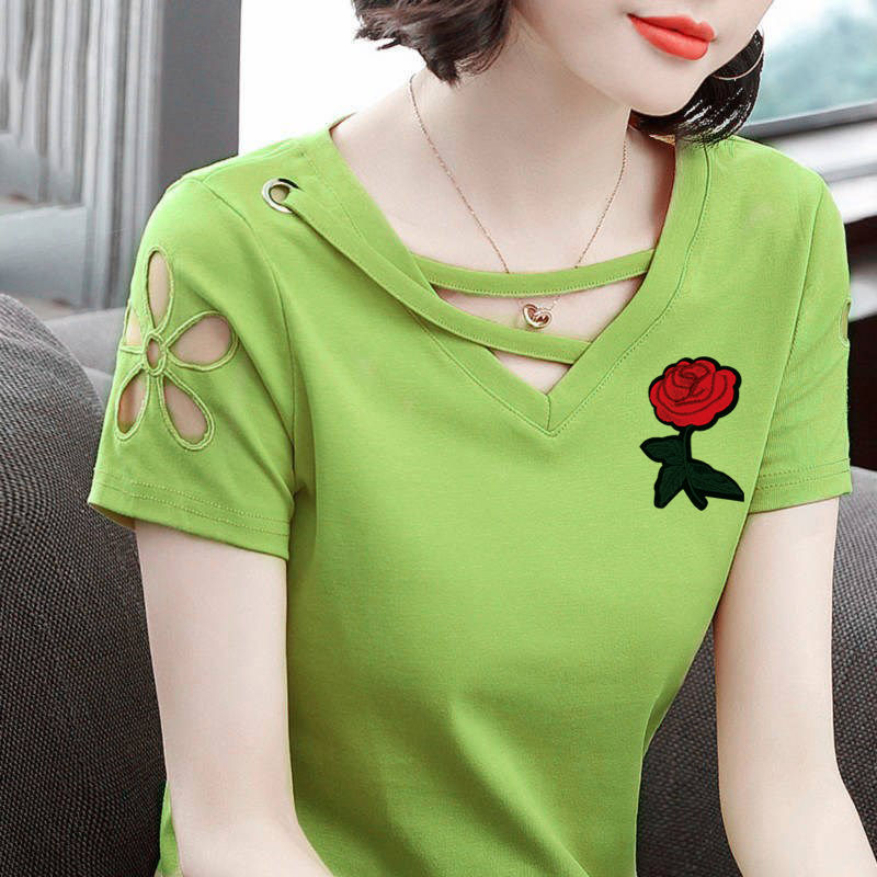 Women's cotton short sleeve t-shirt