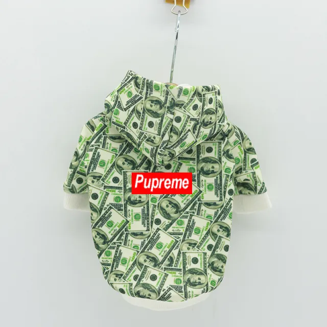 Pupreme Letter Pet Hoodie Green - Shop at LoveMi
