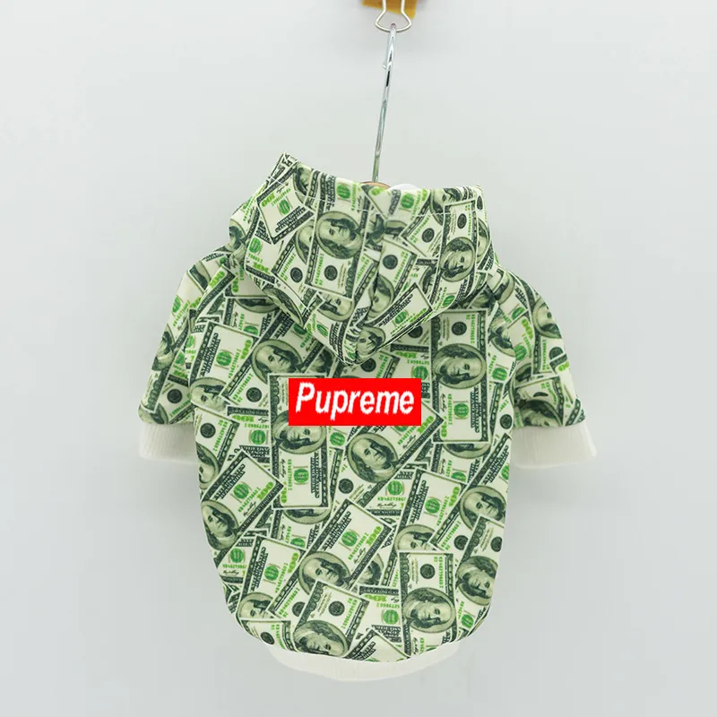 Pupreme Letter Pet Hoodie - Green