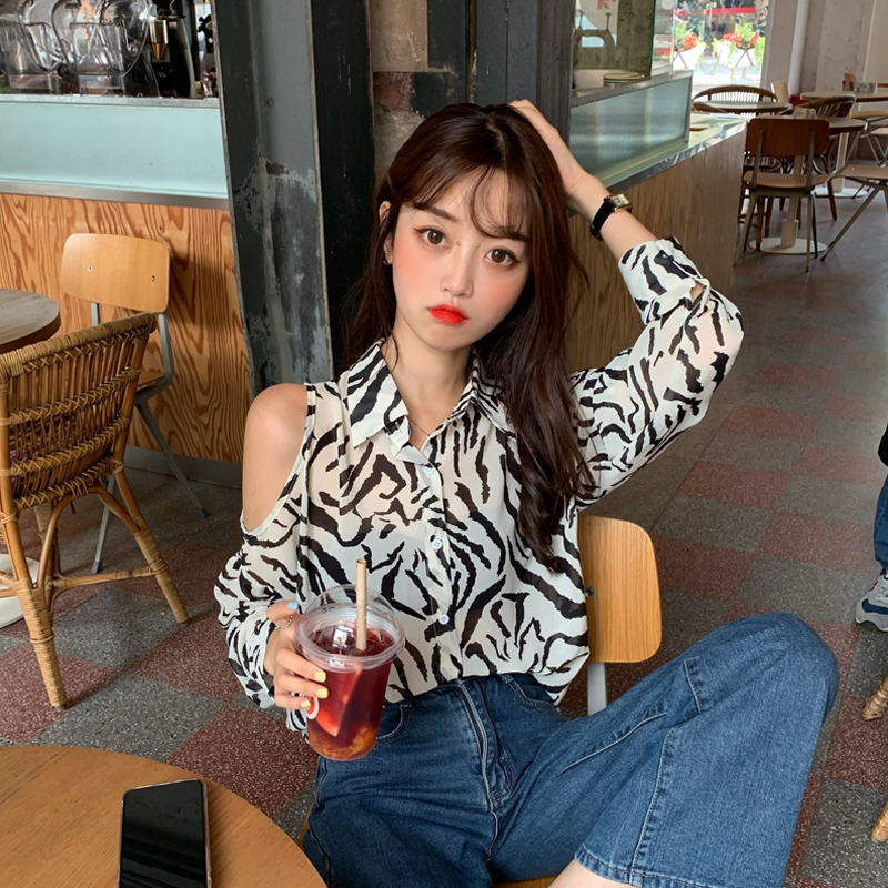 Ladies thin chiffon shirt