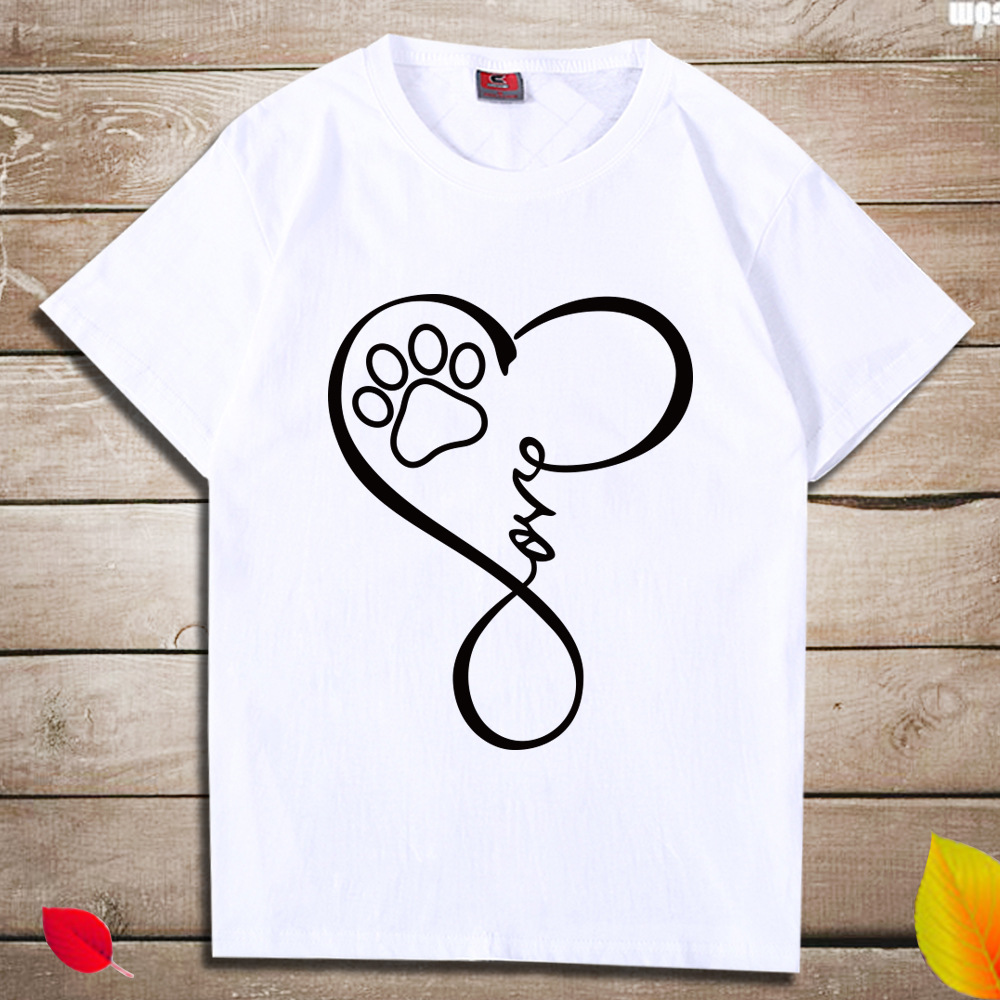 Women's printed loose T-shirt