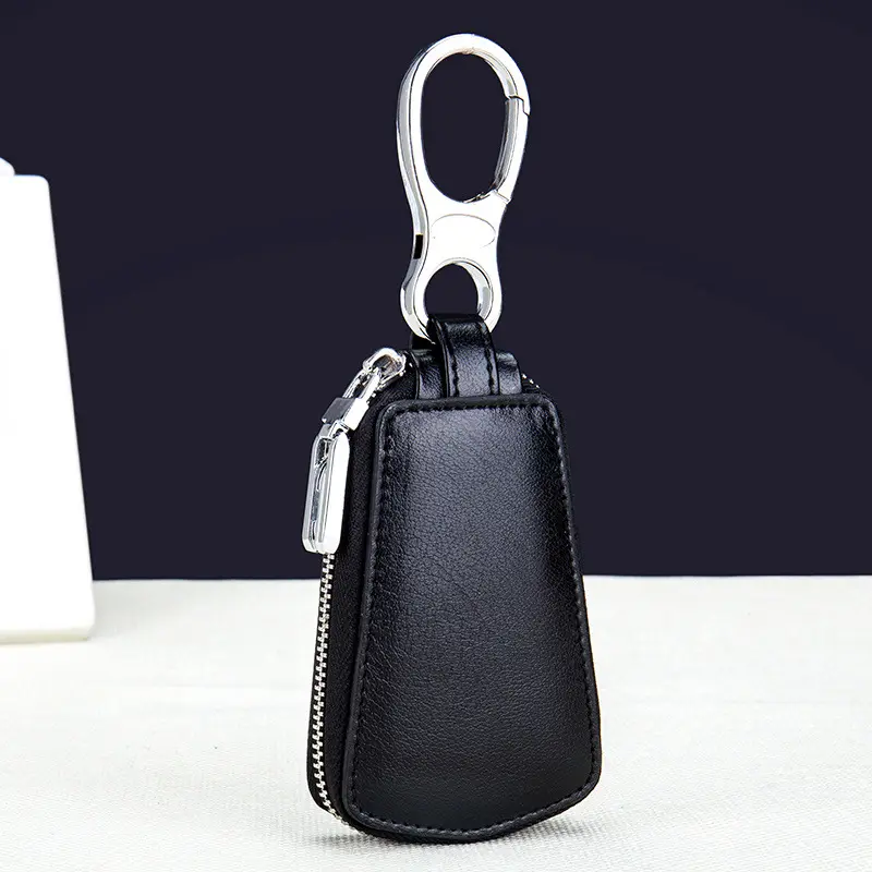 Leather car key case