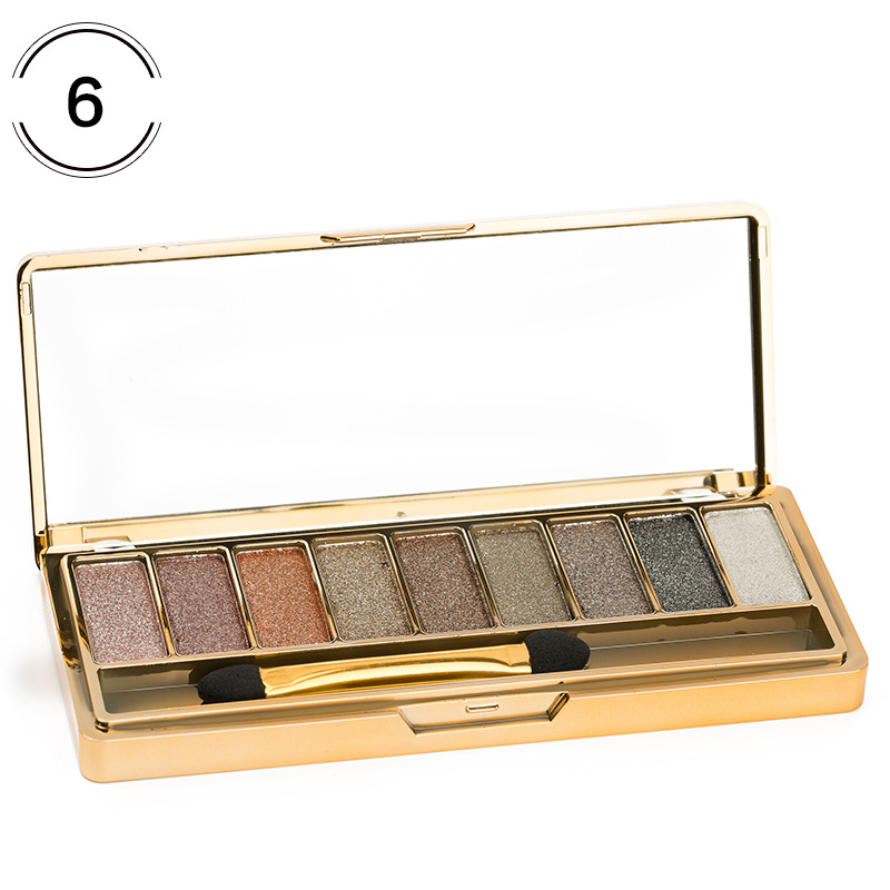 Glitter 9 color eye shadow tray Color 6 - Shop at LoveMi