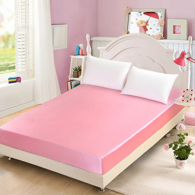 Silk bed sheet mattress Pink - Shop at LoveMi