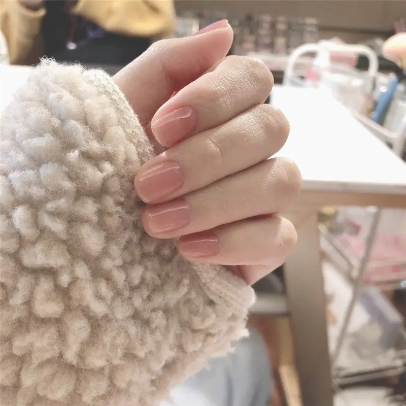 Jelly Powder False Nails