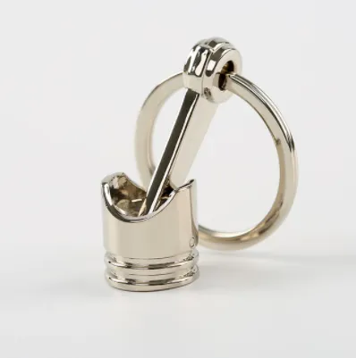 Piston metal keychain Small Silver - Shop at LoveMi