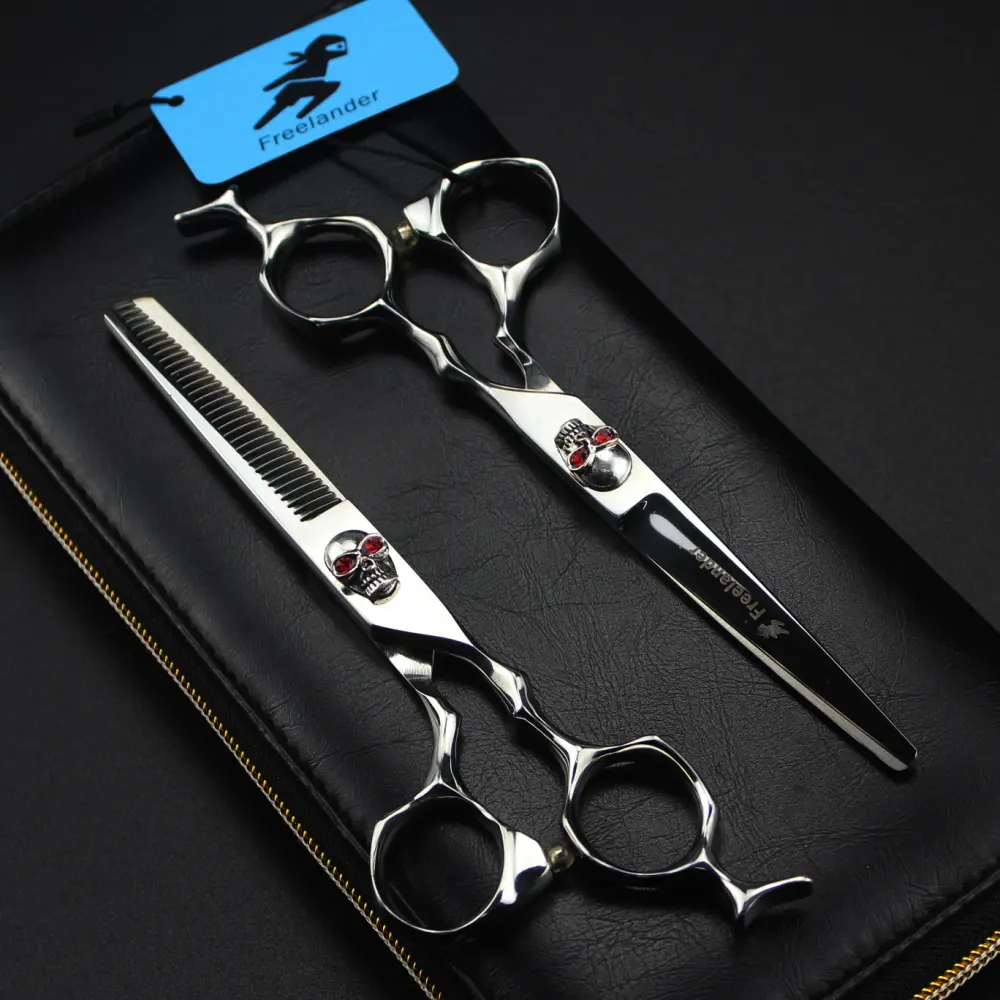 Silver Skull Beauty Salon Cutting Tools