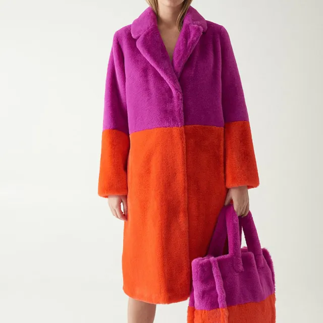 Women's fur warm coat Purple - Shop at LoveMi