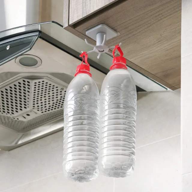 Punch free Creative Rotatable Kitchen Storage Rack White - Shop at LoveMi