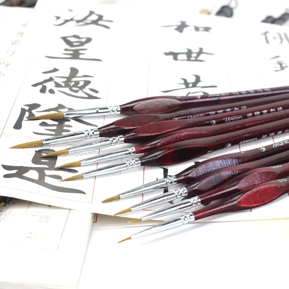 Watercolor painting stroke pointed nail pen