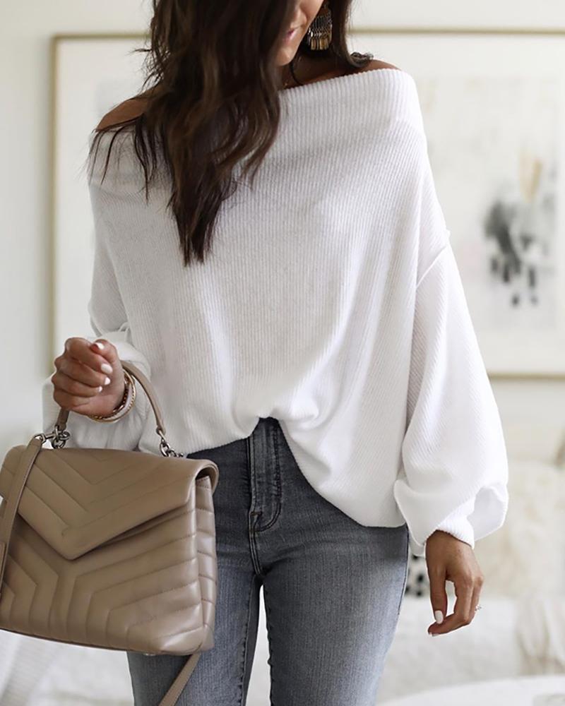 One-shoulder casual top