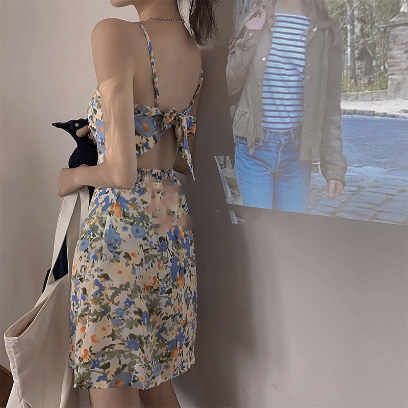 Women's floral sling dress