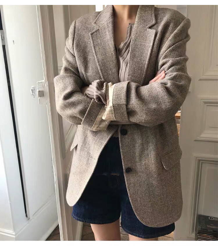 Women Spring Korean Wool Suit