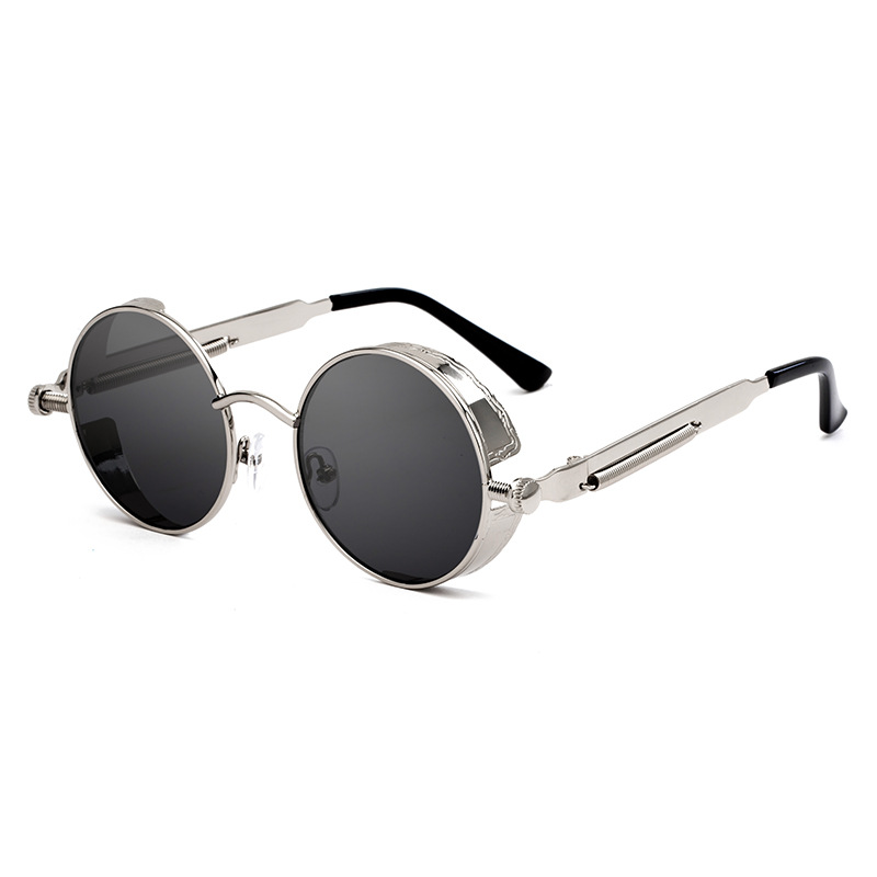 Hipster punk style classic retro sunglasses Silver - Shop at LoveMi