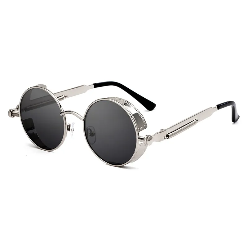 Hipster punk style classic retro sunglasses - Silver