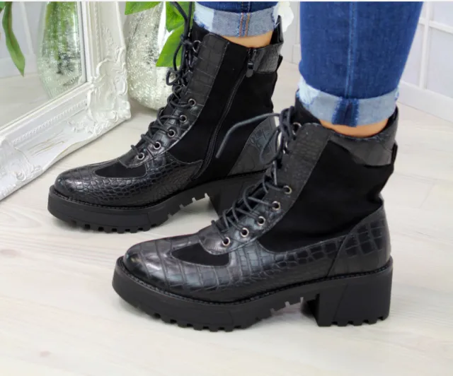Low top Martin boots with front lace up Black - Shop at LoveMi
