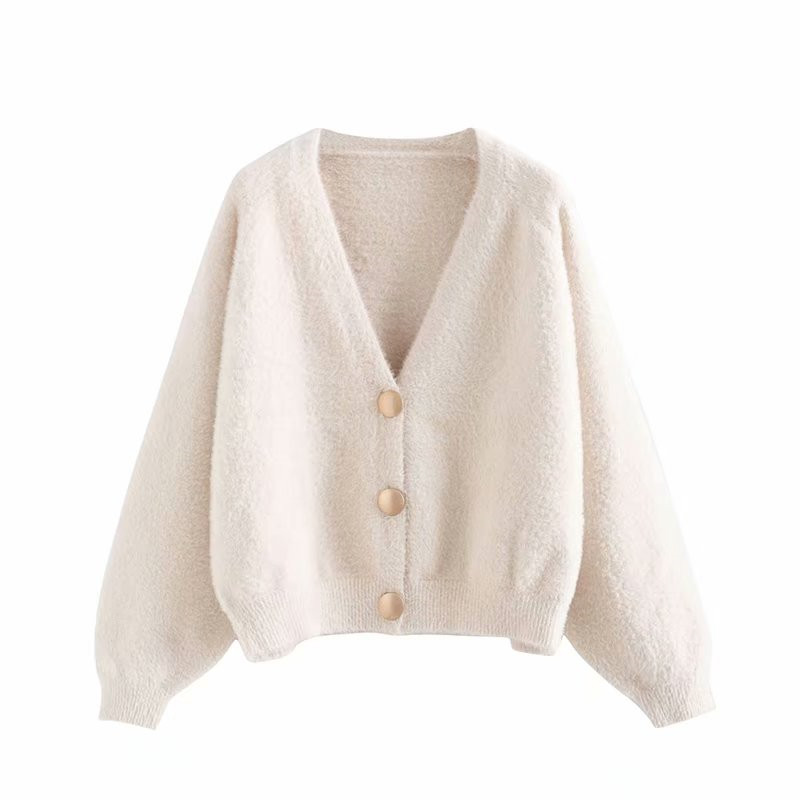 Thick knitted jacket