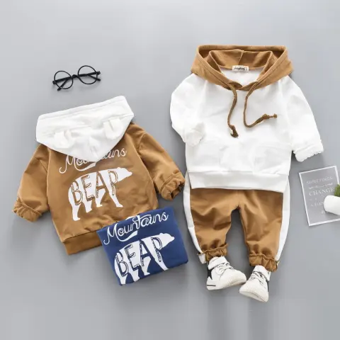 Western Style 1 Year Old Baby Sweater Two-piece
