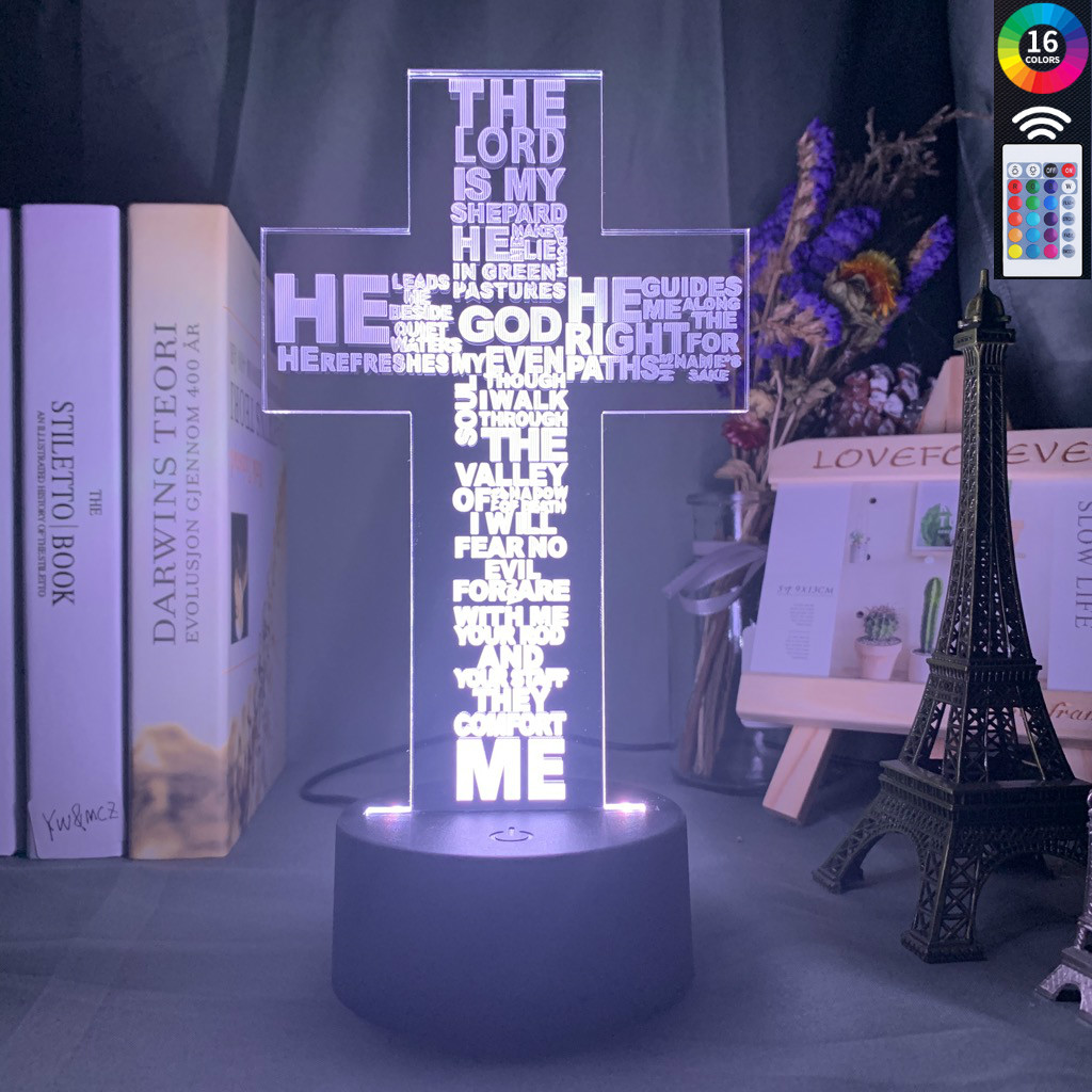 3D light, colorful touch remote control LED – 7colors noremote