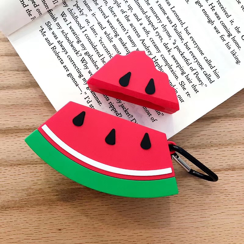 Cartoon cute watermelon wireless bluetooth headset set
