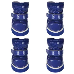 Pet cotton shoes ski boots - Blue - View 1