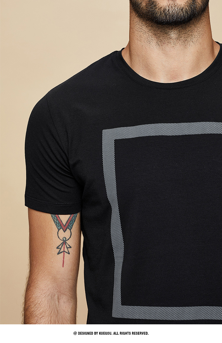 Slim fit short sleeve men's t-shirt