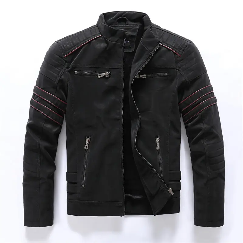 Men's Leather Washed Jacket