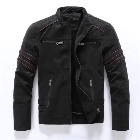 Men's Leather Washed Jacket
